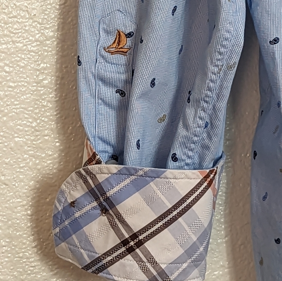 FREDRICK MARTIN Dress Shirt Men's XXL Extra Fine Cotton Business Casual Preppy - Picture 4 of 9